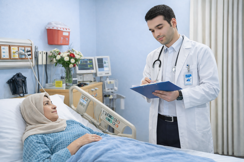 تیم پزشکی در حال مراقبت از بیمار